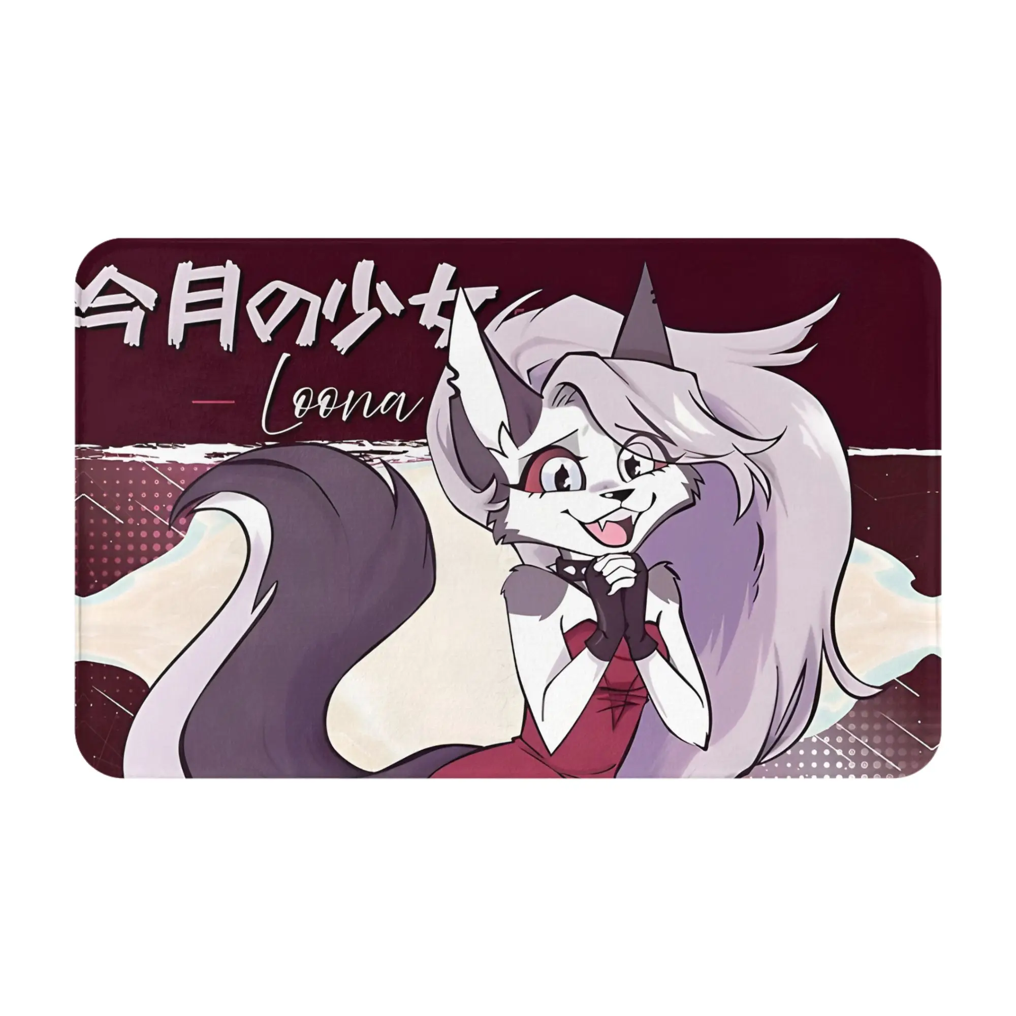 Loona Red  Skyness  Decorations Bedroom Mat Helluva Boss Doormat Living Room Carpet Balcony Rug Home Decoration