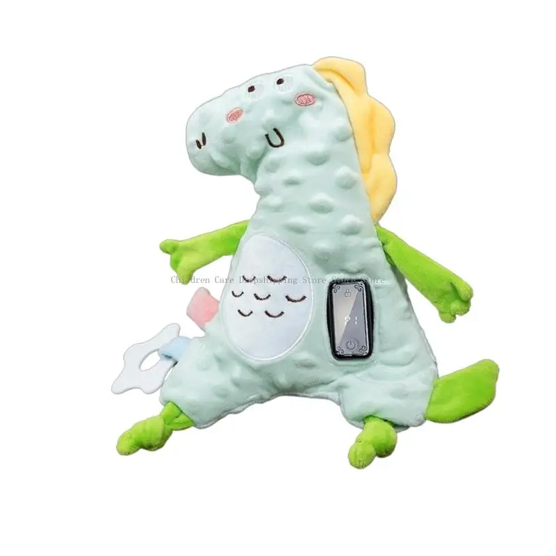 لعبة محمولة لتهدئة الأطفال من القطيفة مع 3 أصوات مهدئة و4 مستويات اهتزاز وعربات أطفال مريحة من القماش وآمنة #4