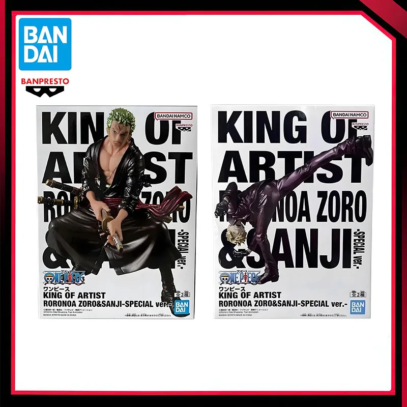 

In Stock Original Bandai Banpresto One Piece King of Artist Special Edition Roronoa Zoro Sanji Anime Action Figures Model Toys