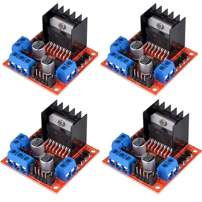 DT23 L298N Motor Driver Solar Tracker, Automatic Tracking Sensor with 4Pcs 5539 Photoresistor for Solar Panel System