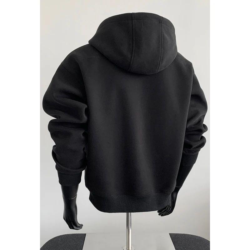 نصف سترة مشبك هوديس بلوزات الرجال النساء جودة عالية الخريف الشتاء فضفاض مقنعين البلوفرات #2