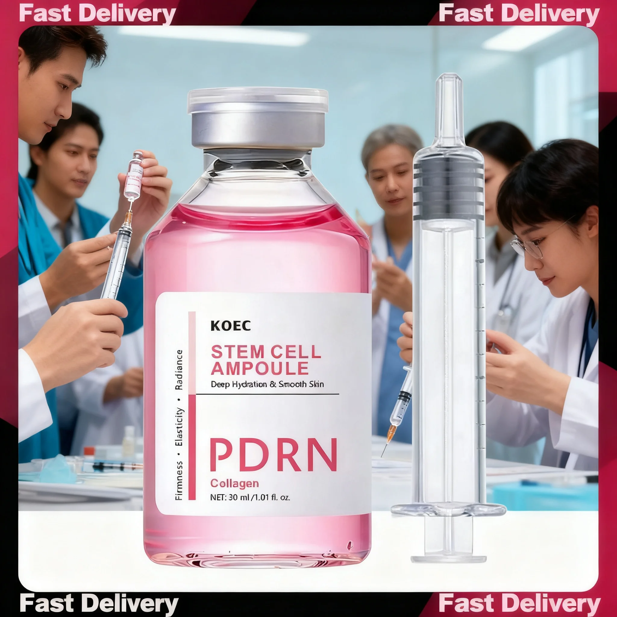 PDRN Salmon DNA Serum Ampoule Advanced Skincare Deep Repair Renew Skin Brighten Tone Strengthen Barrier Firming Facial Essence