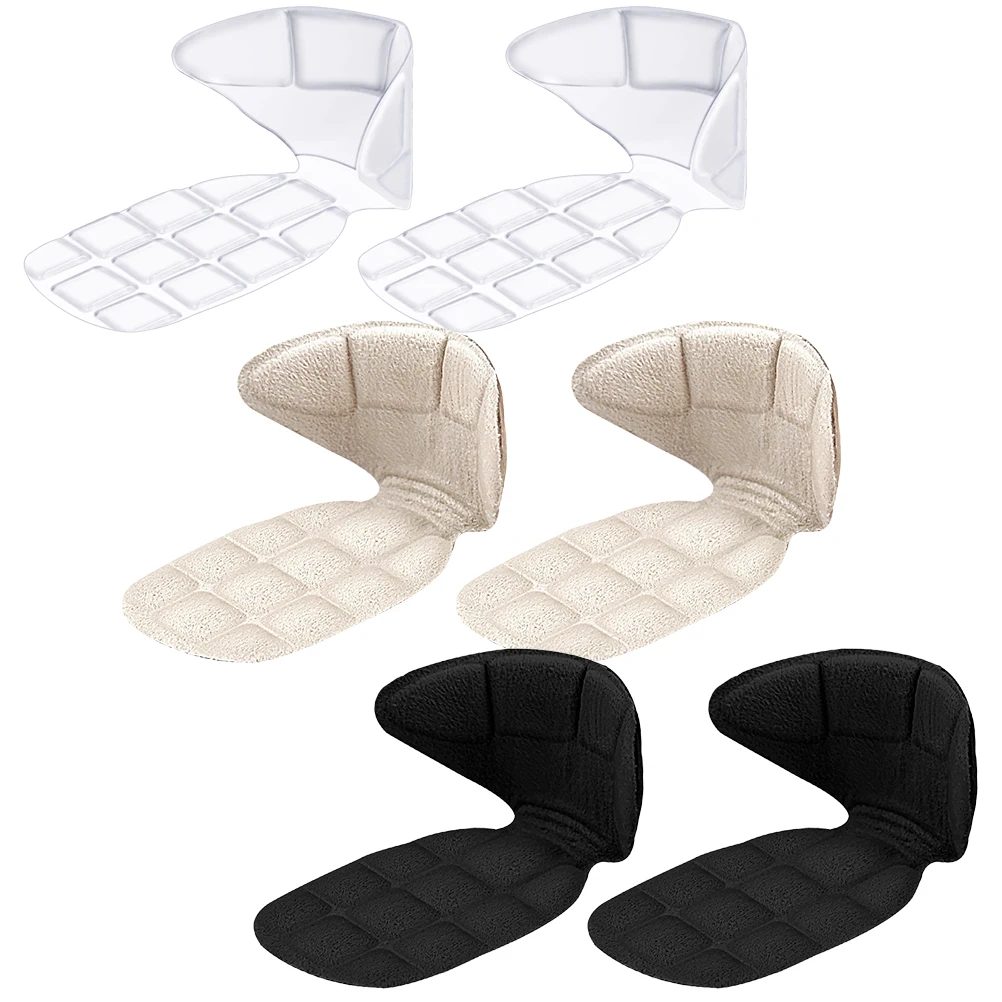 

3 Pairs High Heel Pads Gel Back Comfort Half Foot Cushions Adhesive Insoles Transparent Black Beige Non Slip Sweat Absorbent