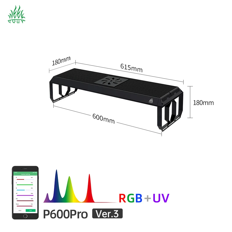 Week Aqua P Series Pro Ver. 3 Newest Upgrade Aquarium Plant Growth