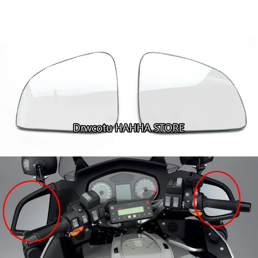 Motorcycle Front Left Right Mirror Rearview Mirrors Side Mirror View Vision Lens For BMW R1150RT R1100RT R850RT R1150RS