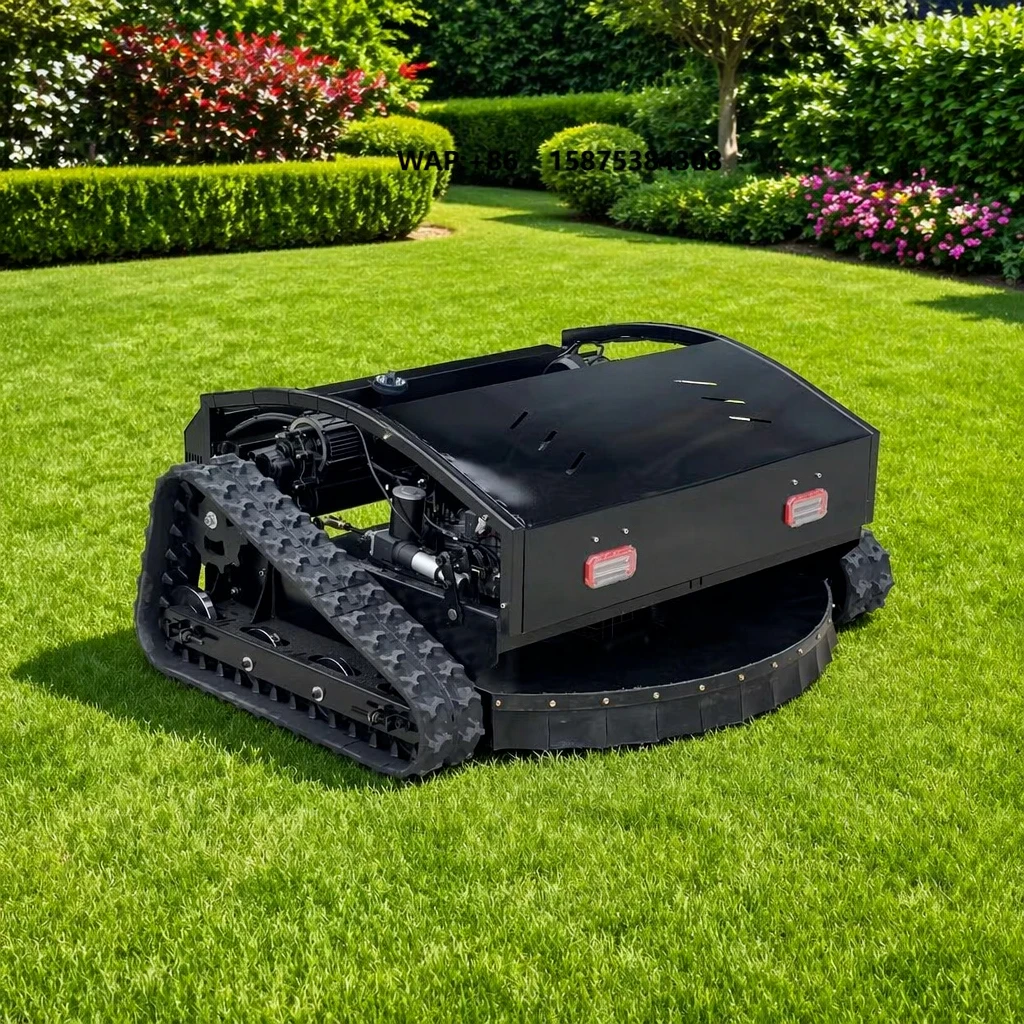 All Terrain Rubber Track Remote Control Mower Crawler Grass Cutter for Mountain Farm Complex Terrain Mowing