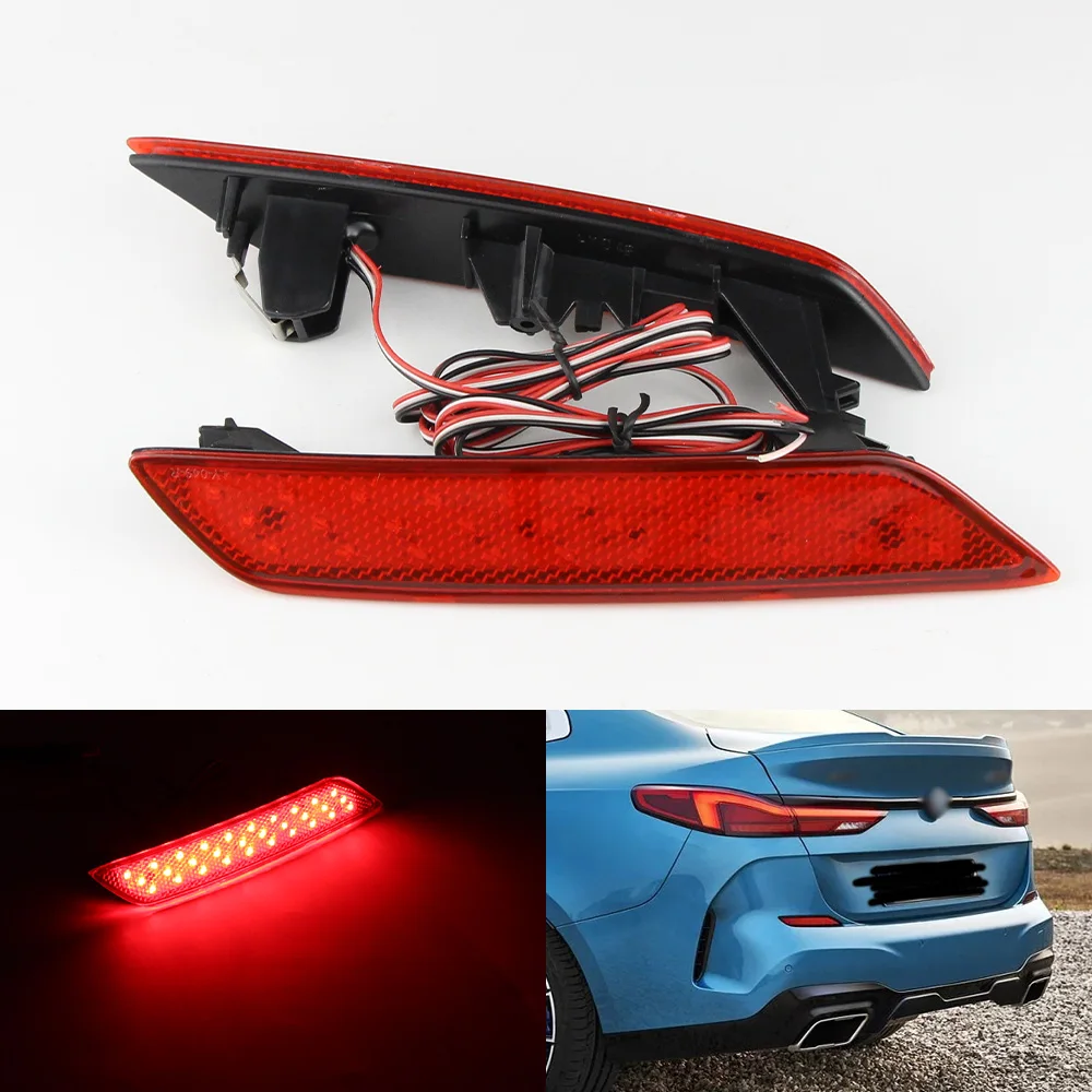 

For 2013-2015 Honda Civic Sedan OEM:33505TR0A51 2Pcs LED Bumper Reflector Lights,Function as Tail, Brake & Rear Fog Lamps