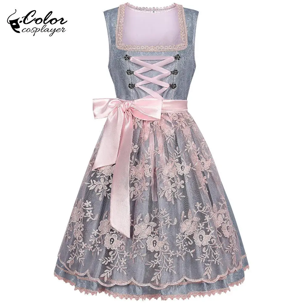 

Элегантное серое средневековое платье, карнавальный благородный костюм для косплея, платье Октоберфеста, наряд служанки, вечерние женские европейские костюмы