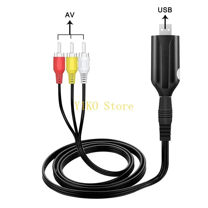 K32C USB 2.0 Video CardCord Wire AV Composite Adapter Cable