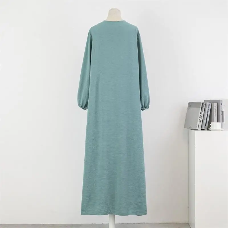 

Muslim Abaya Full Sleeve Casual Plus Size Dress Women Loose Maxi Dresses Female Oversize Long Dresses Vestido Arab Dress