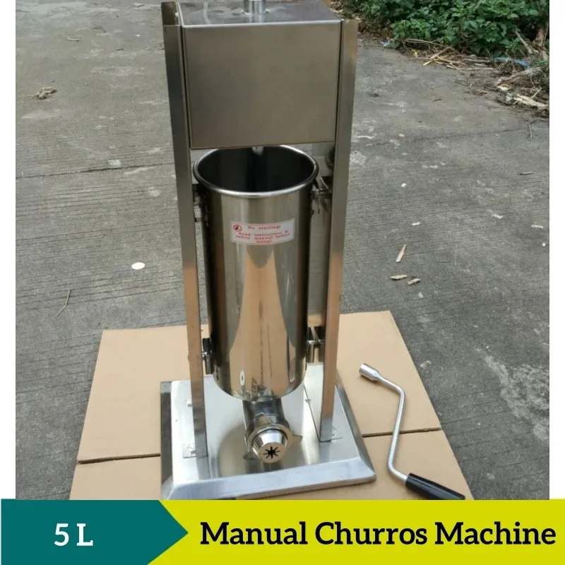 5L Commercial Homemade Manual Spanish Churros Machine Jam Filling Cream Filler Bread or Puffs Liquid Jam