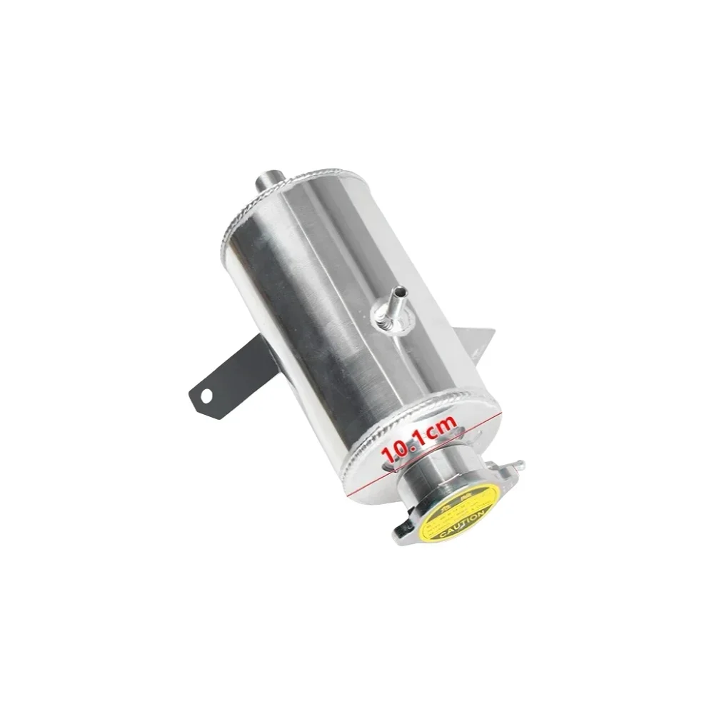 Universeller 1,5L Aluminium-Kühlmittel-Ausgleichsbehälter mit Deckel in Silber für Auto-Kühler-Kit
