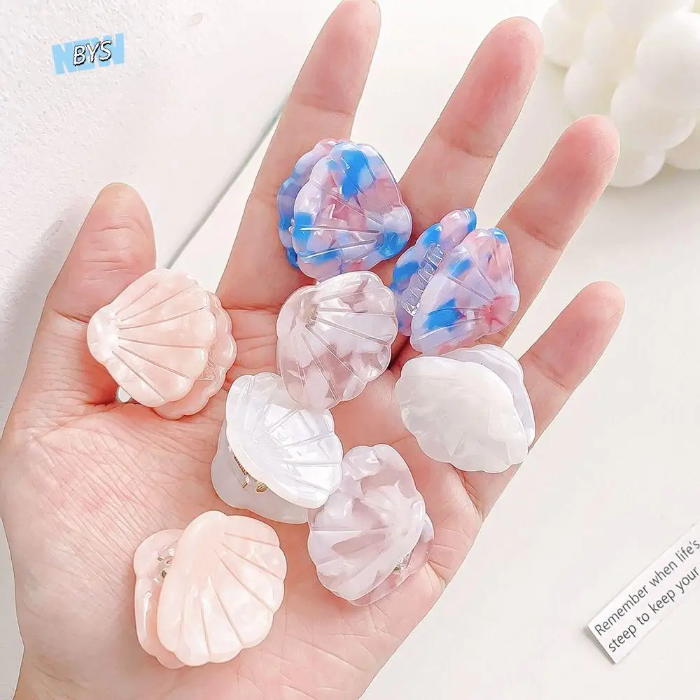 Creative Acetate Shell Shape Hair Clips Ocean Animal Mini Mini Hairpin Geometric Cartoon Small Hairgrips Daily