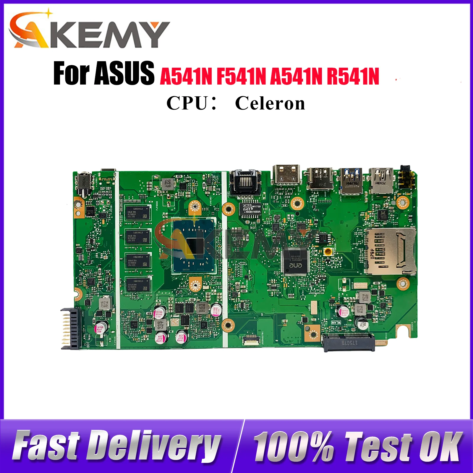 

X541NA Laptop Motherboard For ASUS VivoBook X541NC F541N X541NA A541N R541N X541N A541N Notebook Mainboard With Celeron CPU stk