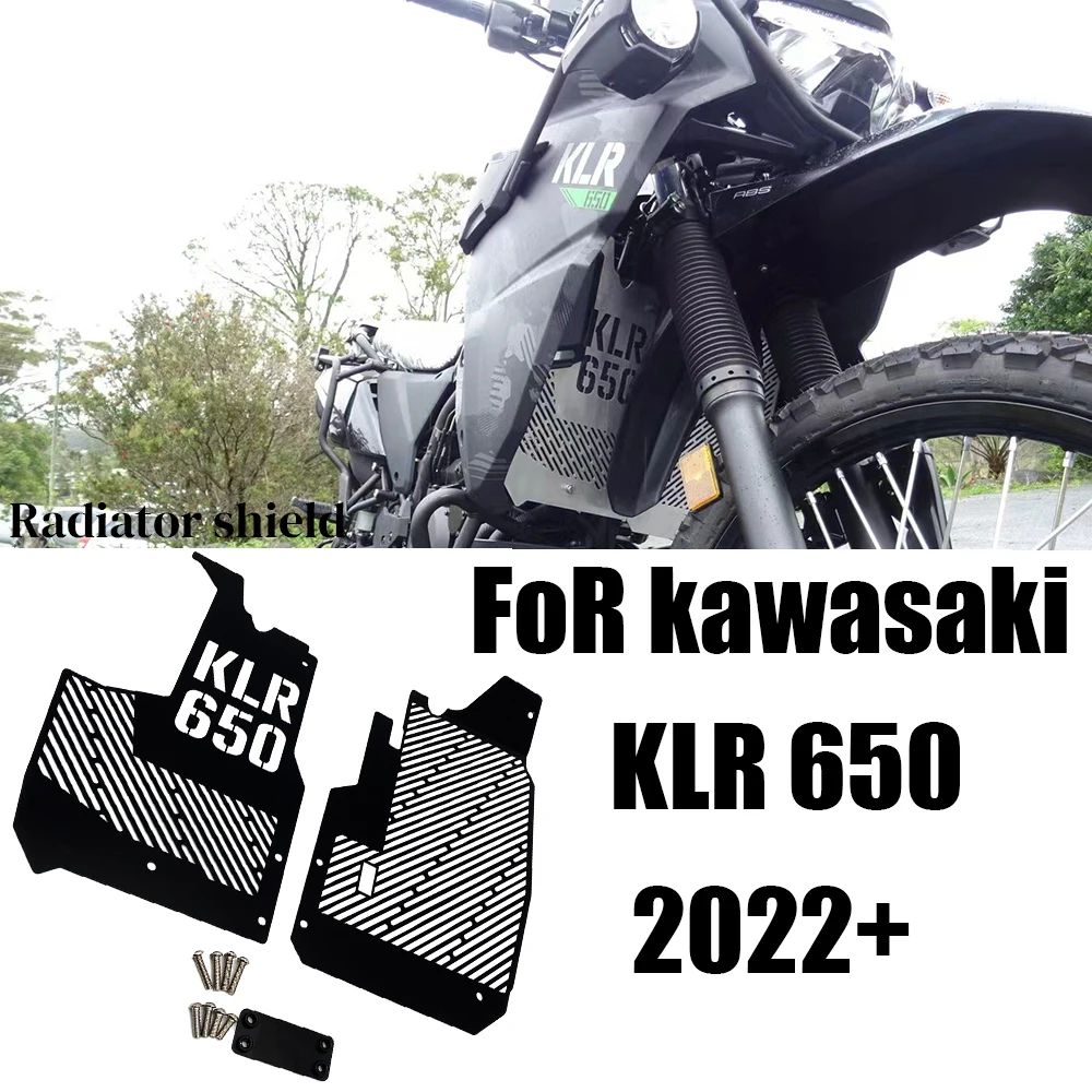 

Motorcycle FOR Kawasaki KLR650 KLR 650 klr650 2022 2023 Radiator Guard Aluminum Radiator Protector Cover Water Tank Shield