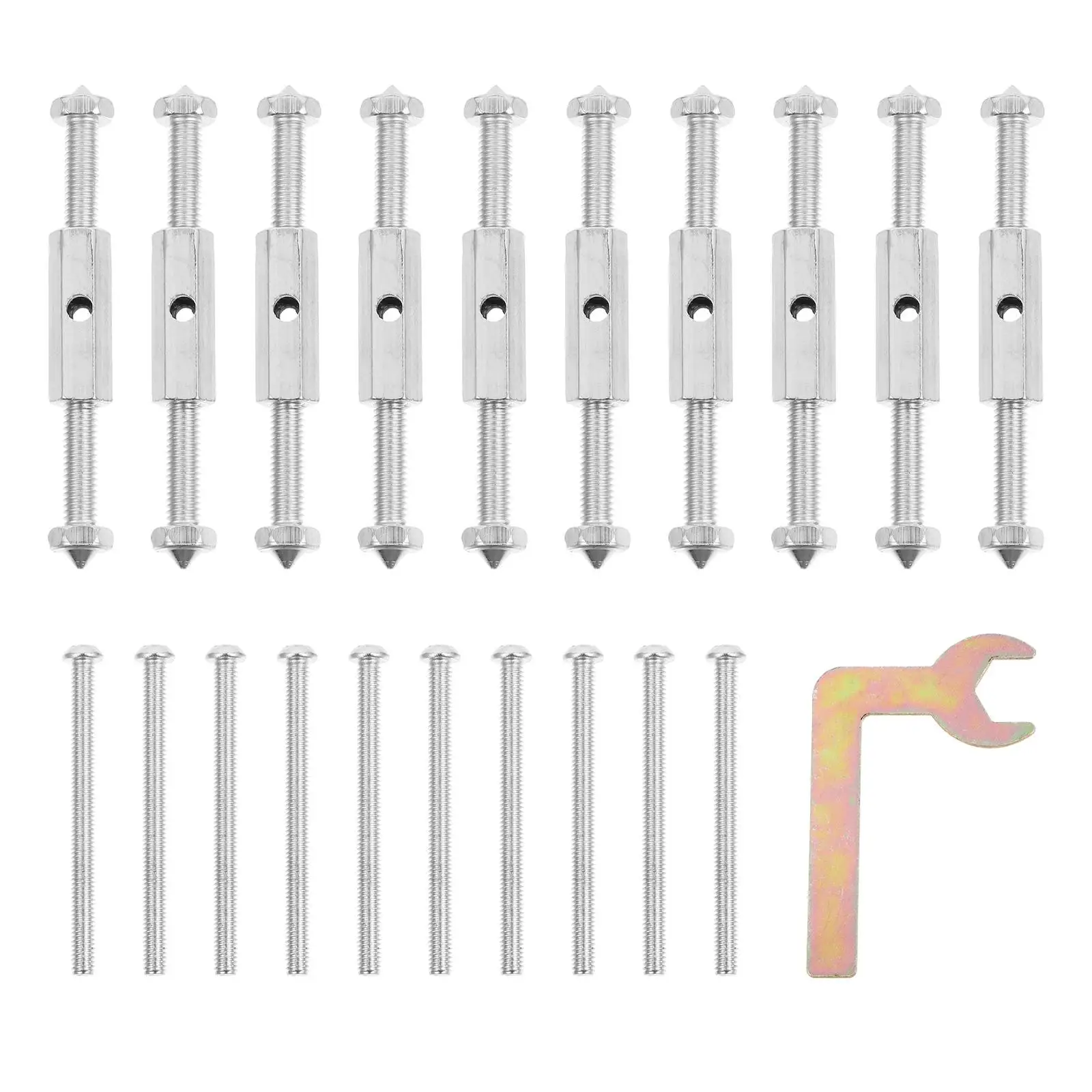 

21 Pcs Switch Socket Repairer Metal Screws Cassette Support Rods High Hardness Anti Corrosion Extended Junction Box Fix