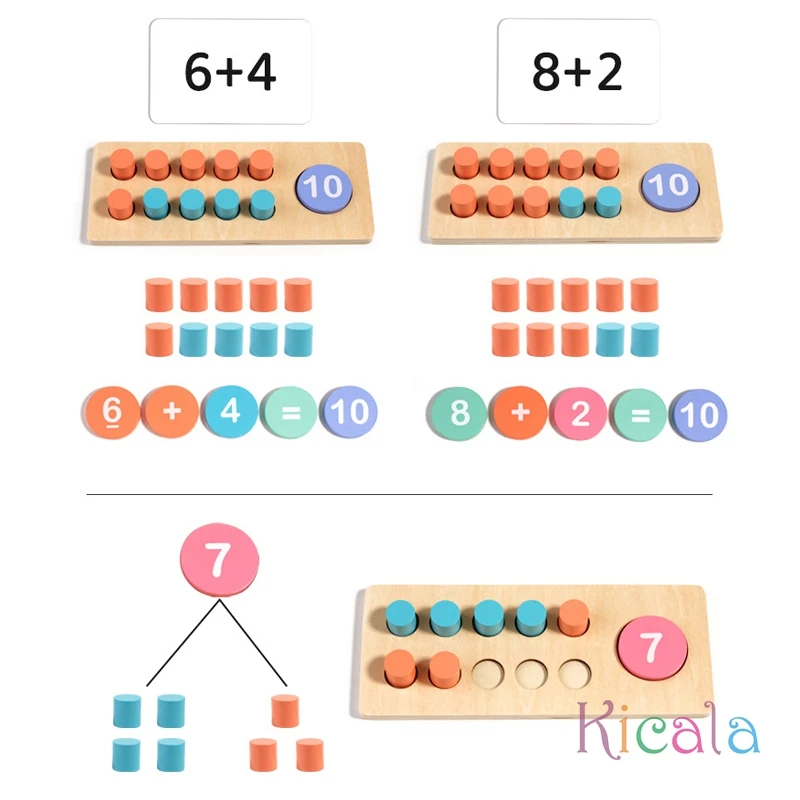 Wooden Math Practice Game 4