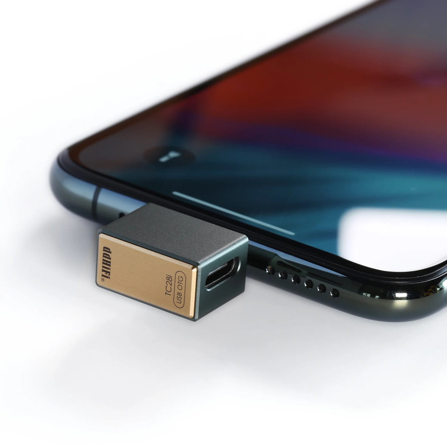 Dd ddhifi tc28i light-ning macho para typec fêmea otg adaptador para aplicar fones de ouvido usbc/decodificação cabos/decodificadores em dispositivos ios