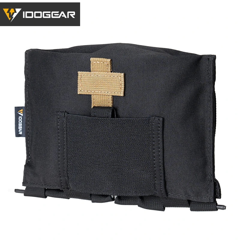 

Тактическая выдувная сумка IFAK IDOGEAR — нейлоновая водоотталкивающая сумка первой помощи 500D с MOLLE/петлей для ремня для страйкбола/охоты/походов
