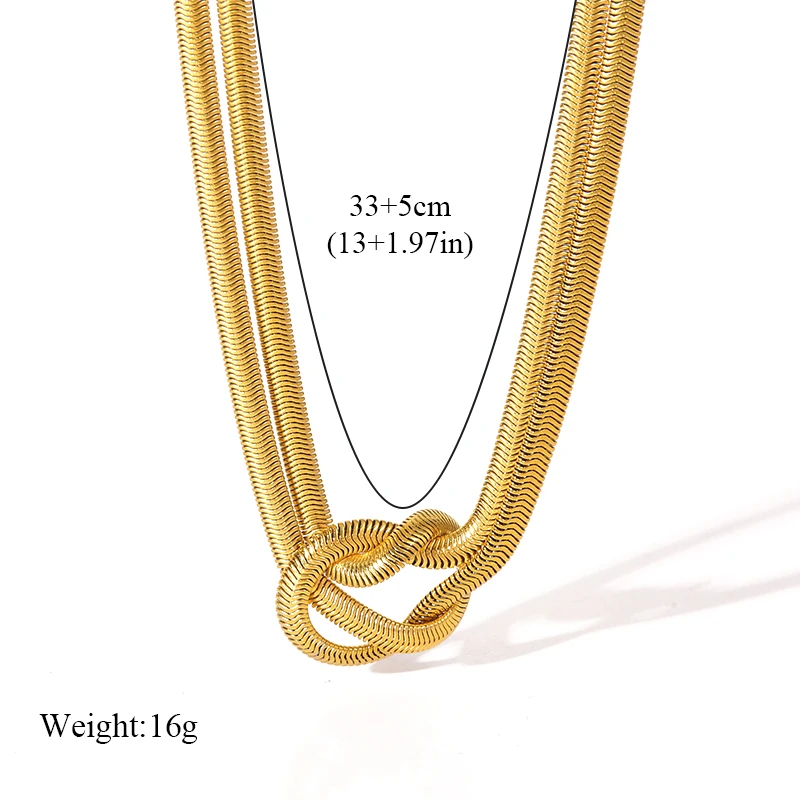 GANPUP 316l Edelstahl Metall Kurze Kette Choker Halskette für Frauen Modisches Collier Wasserdichte Halskette Schmuck Damengeschenk – Detail 7