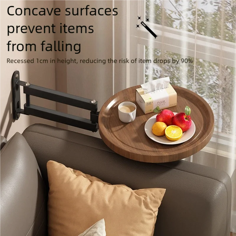 Wall Mounted Table Corner Table Simple Portable Decoration Bedside Storage Shelf for Balcony Leisure Bar Hallway Store Dorm