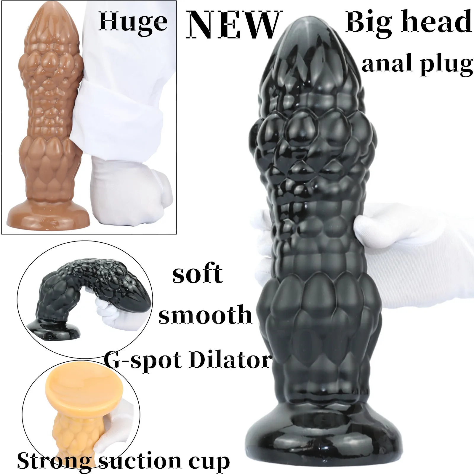 جديد كبير رئيس المكونات الشرج لينة ضخمة بعقب المكونات G-بقعة شفط كأس الشرج دسار البروستاتا تدليك الشرج موسع 18 الجنس لعب النساء Men wybins #1