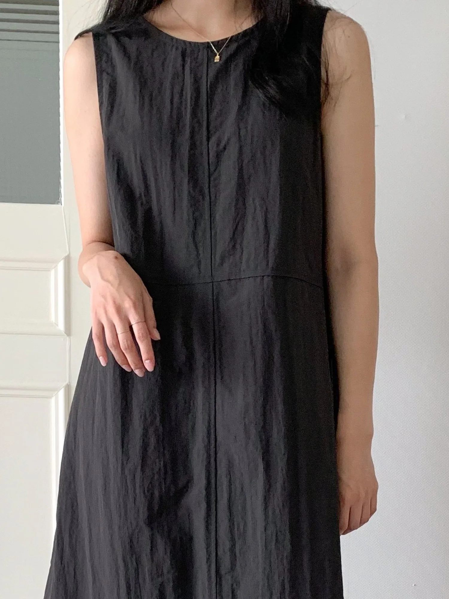 Coréen Sle été ample coton lin Svel gilet Dr femmes Ele Long Dr tenue décontracté pour l'école voyage Date