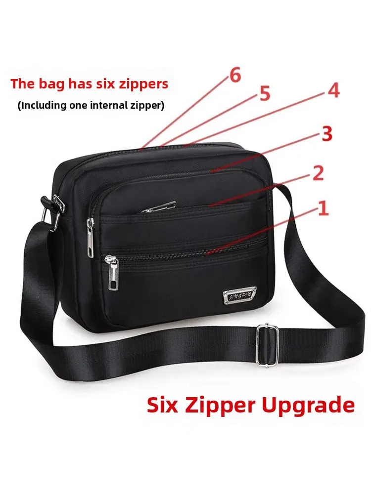 

Casual Large Capaci Travel Bag Multilayer Caier Bag oulder Bag for Busin Men And Women Crossbody Bag Leisure Nylon