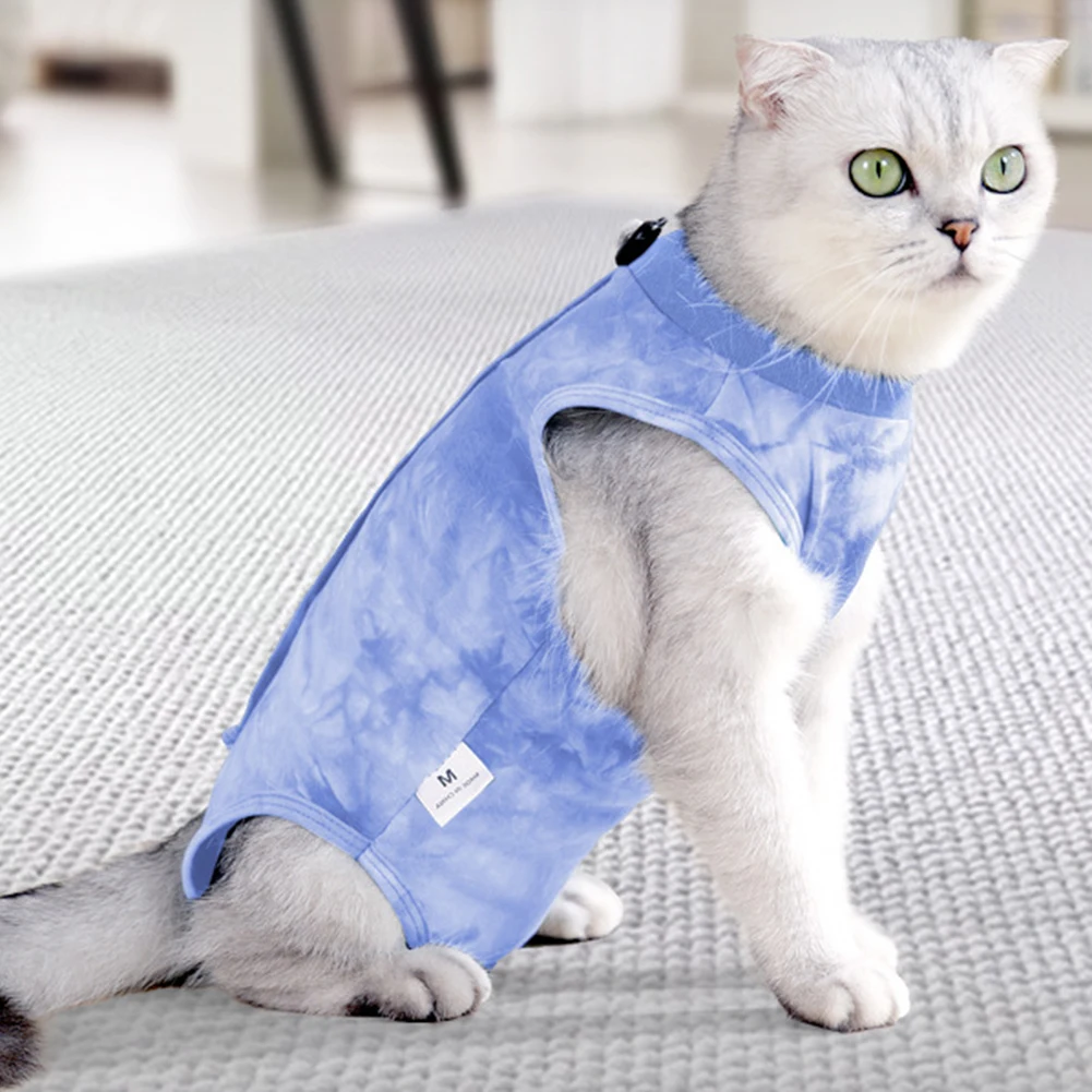 Cat Surgery Recovery Suit For Abdominal Wounds Skin Diseases Anti Licking Cat Spay Neutering Recovery Suit For Cats Dogs Suits