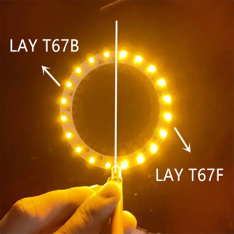 50PCS 3528 BICOLOR LED RED + YELLOW ( LAY T67B-T2V1-1-1+U2V2-45 ) Amber + Yellow PLCC-4 Reverse Polarity LAY T67F