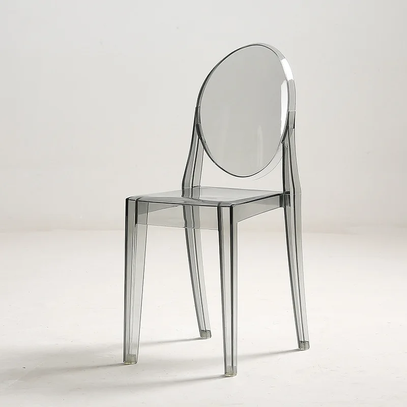 

Stackable transparent dining chair creative modern acrylic crystal designer hotel Internet celebrity