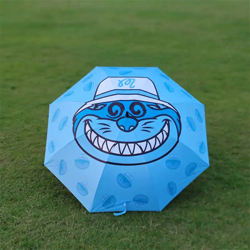 

Premium Cat Pattern Golf Umbrella - 99% UV Block, Commercial-Grade Canopy, Executive Sun & Rain Shield