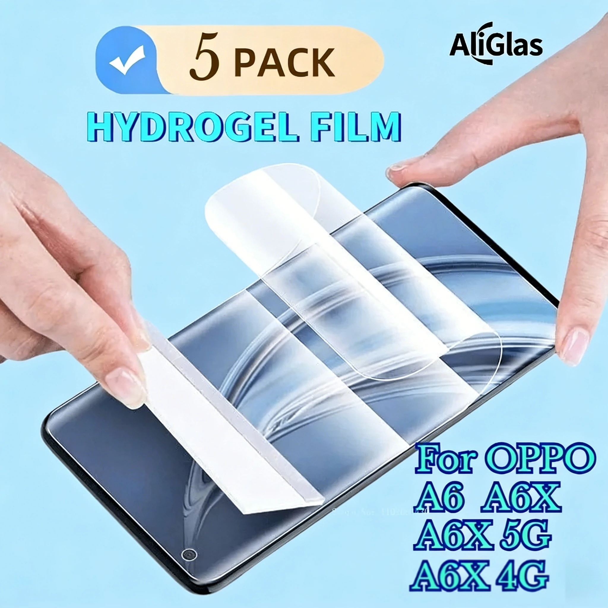 Película de hidrogel suave transparente de 5 uds para OPPO A6X 4G A6X 5G Series película protectora de pantalla para OPPO A6 Pro,A6 GT,A6 Max HD Film