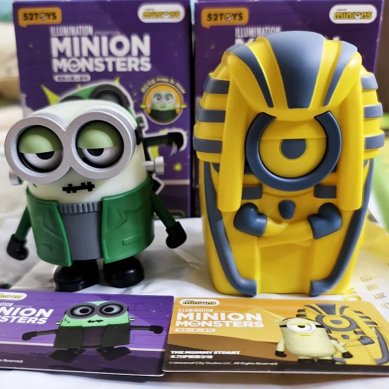 

Genuine 52toys Minions Blind Box Wind-Up Toy Kawaii Decoration Gift Monster Minions Series Anime Figures Mystery Box Toy Gift