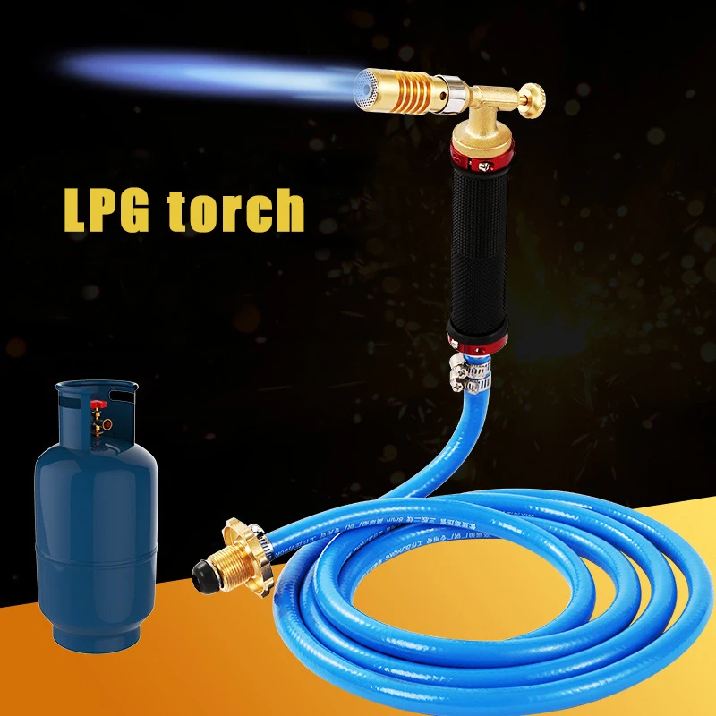 

Liquefied Propane Gas Electronic Ignition Welding Torch Machine Equipment With 2.5M Hose for Soldering Weld Cooking Heating