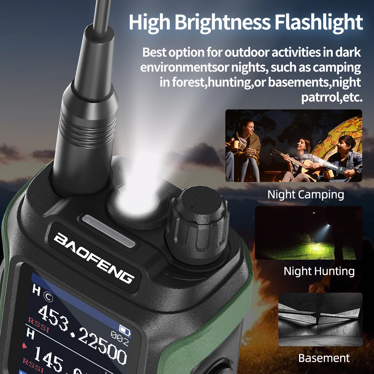 Baofeng UV-21 PRO V2 워키토키 장거리 무선 복사 주파수, C 타입 트라이 밴드, 강력한 방수 양방향 라디오, 2 개