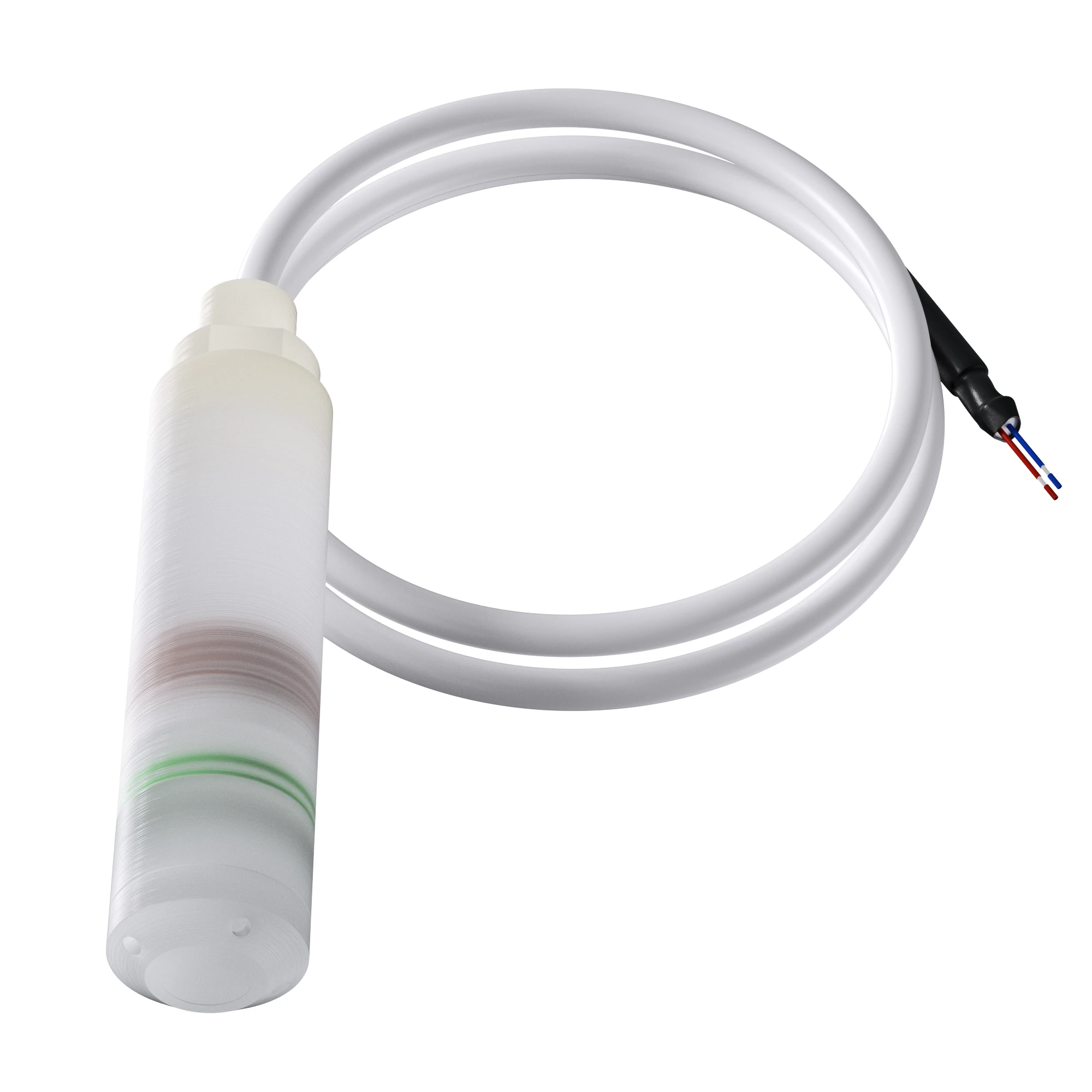 Transmisor de nivel de agua anticorrosivo DC24V PTFE rango de 1M Cable de 1M a 4-20mA 0-10V 0-5V RS485 Sensor de nivel de líquido rango de 0-5M