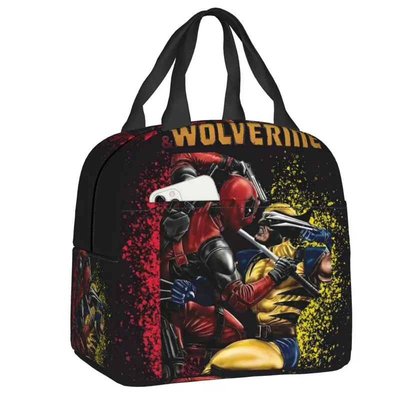 

Custom Wolverine Cool Movie Thermal Insulated Lunch Bag Classical Film Resuable Lunch Tote for School Office Storage Food Box