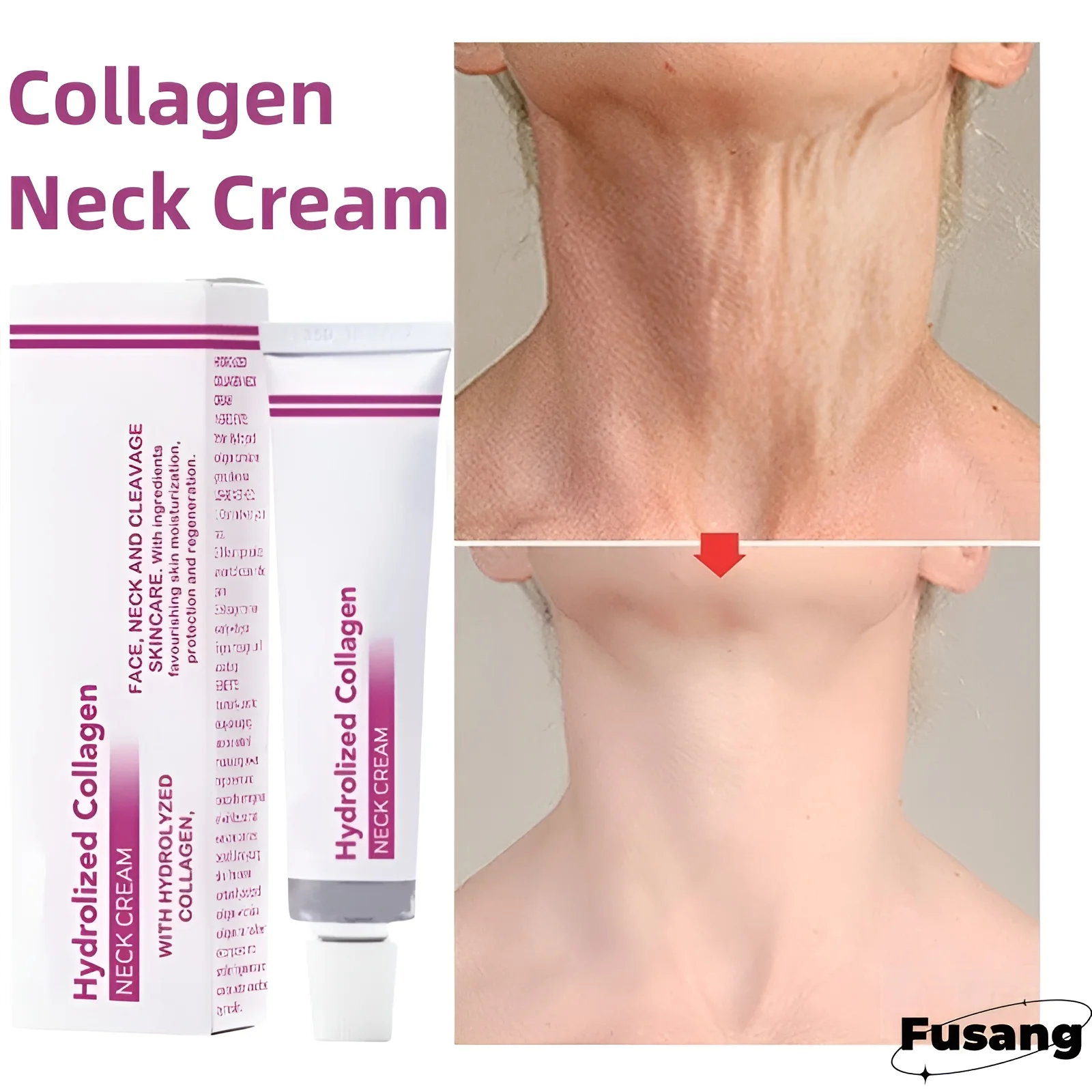 

Neck Lines Cream Collagen Lighten Neck Fine Lines Lifting Firming Eliminate Double Chin Moisturizing Skin Care Cream