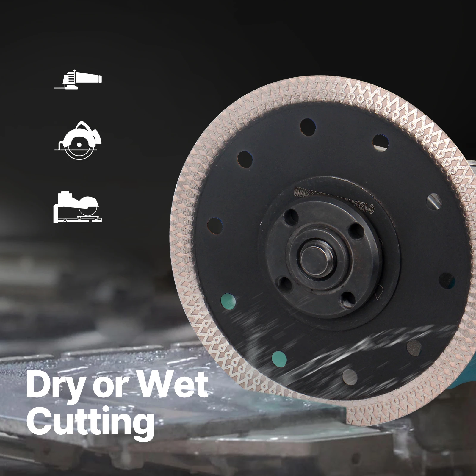 Miễn Phí Vận Chuyển 105/115/125Mm Máy Mài Góc Turbo Lưỡi Cưa Kim Cương Đĩa Cho Ngói Đá Cẩm Thạch Gốm Grainite sứ Dụng Cụ Cắt