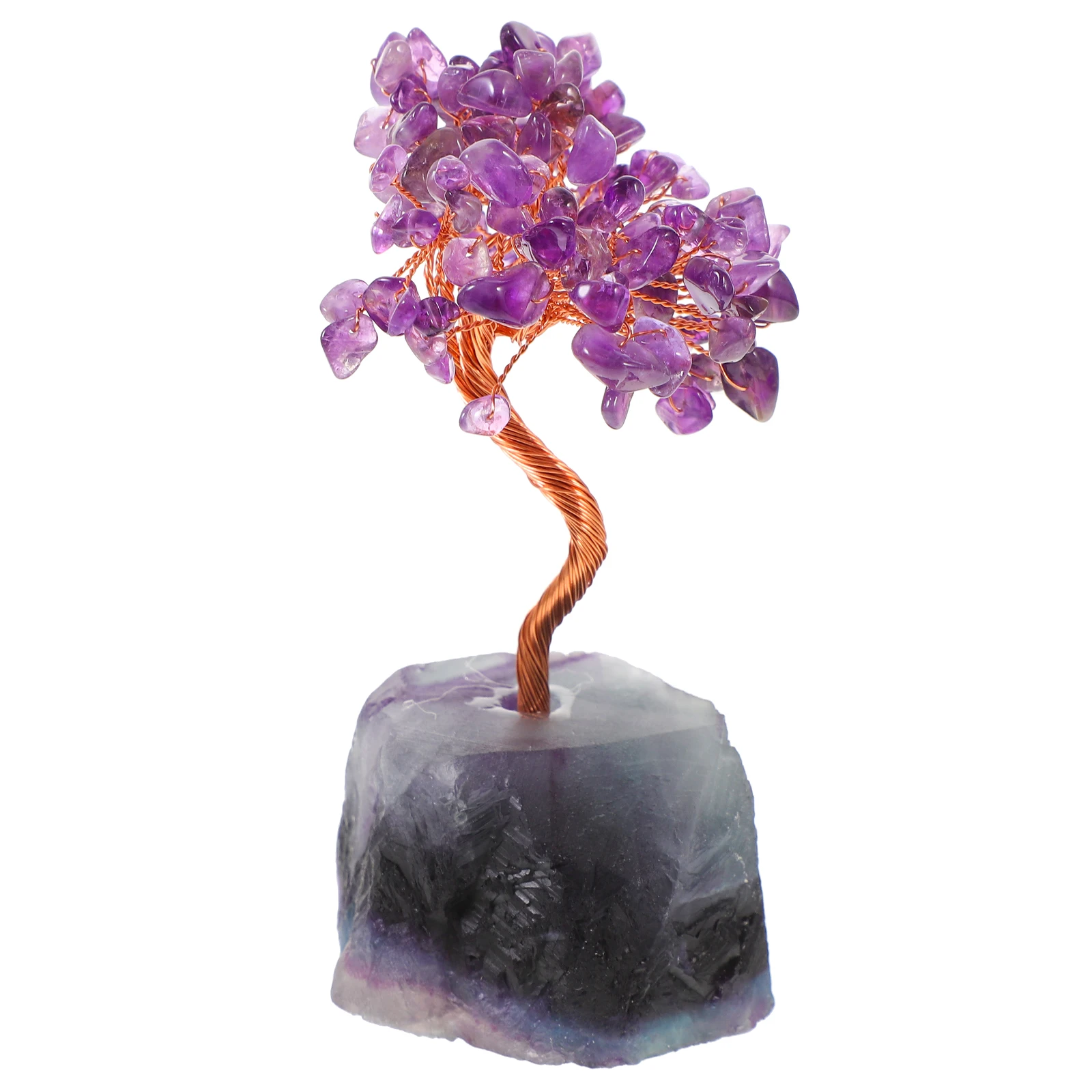 

Amethyst Crystal Tree Decor Exquisite H crafted Adornment for Desktop Office Home Car Prosperity Wealth Luck Gift