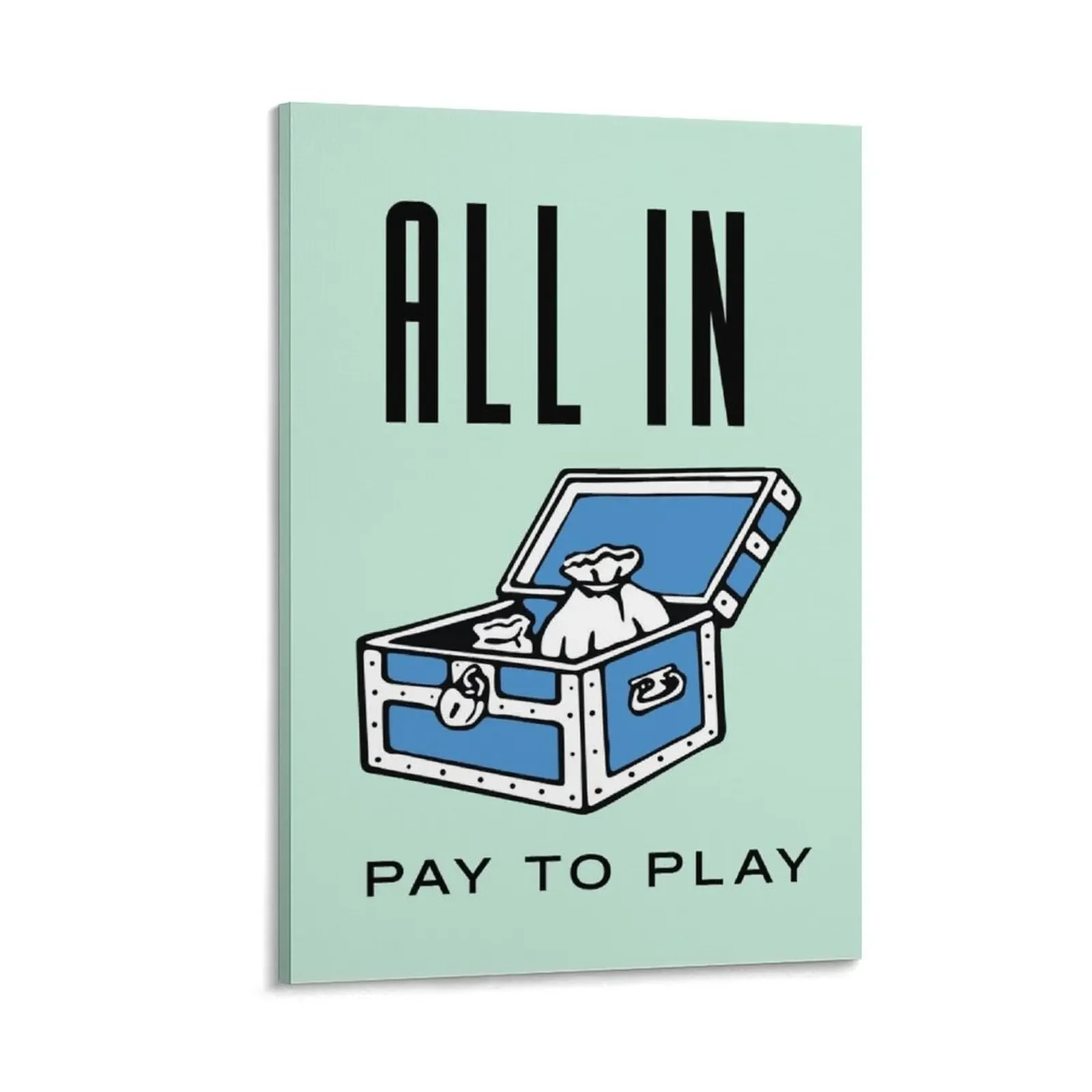

Monopoly all in pay to play Canvas Painting interior paintings Posters on the wall decorative frames wall room