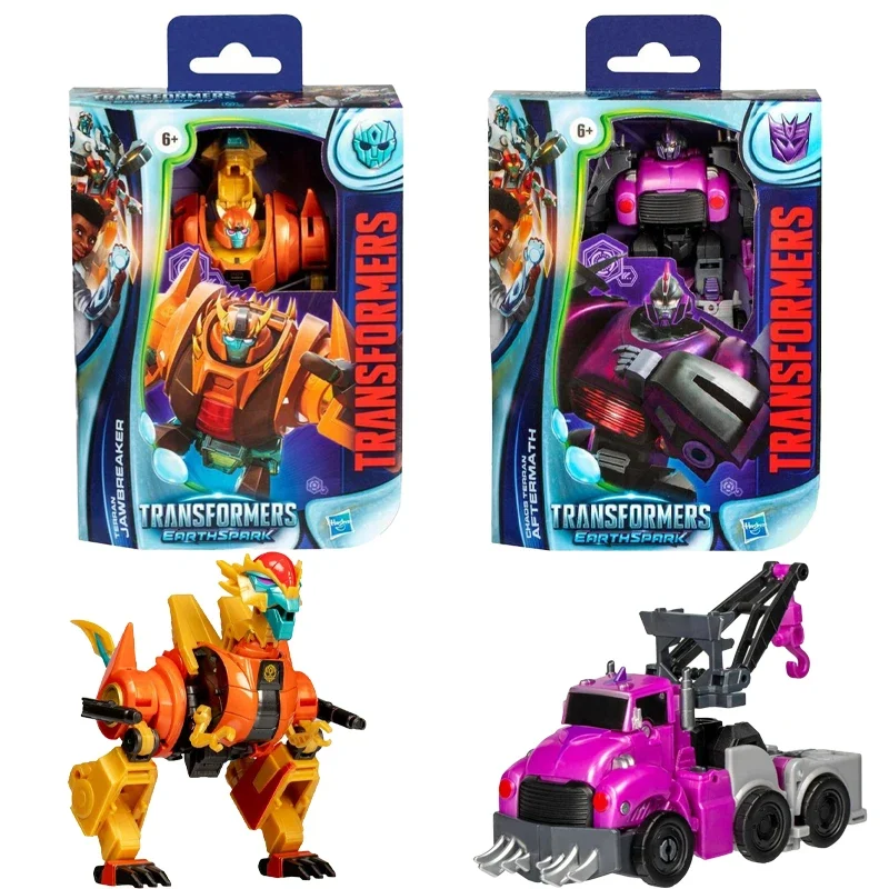 ในสต็อก Hasbro Transformers ของเล่น EarthSpark Deluxe Class Terran Jawbreaker Chaos Terran Aftermath 5 "Action Figure หุ่นยนต์ของขวัญ