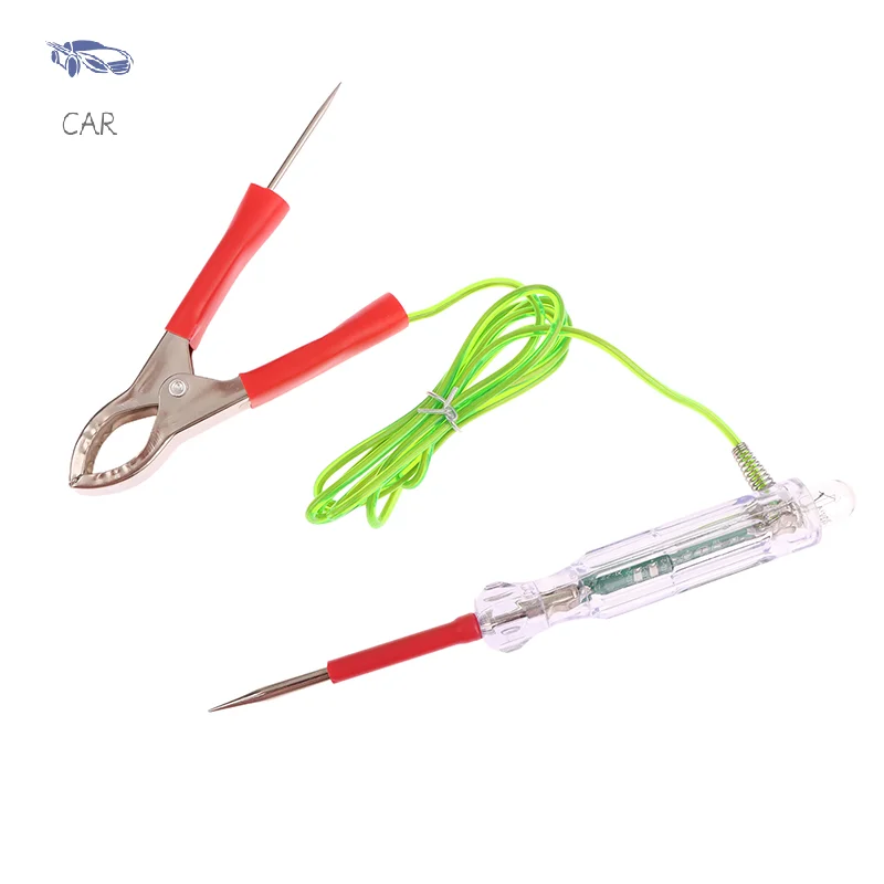 

Innovative And Practical 6-24V Test Light With Dual Probes 47 Inch Antifreeze Wire Alligator Clip Automotive LED Circuit Tester