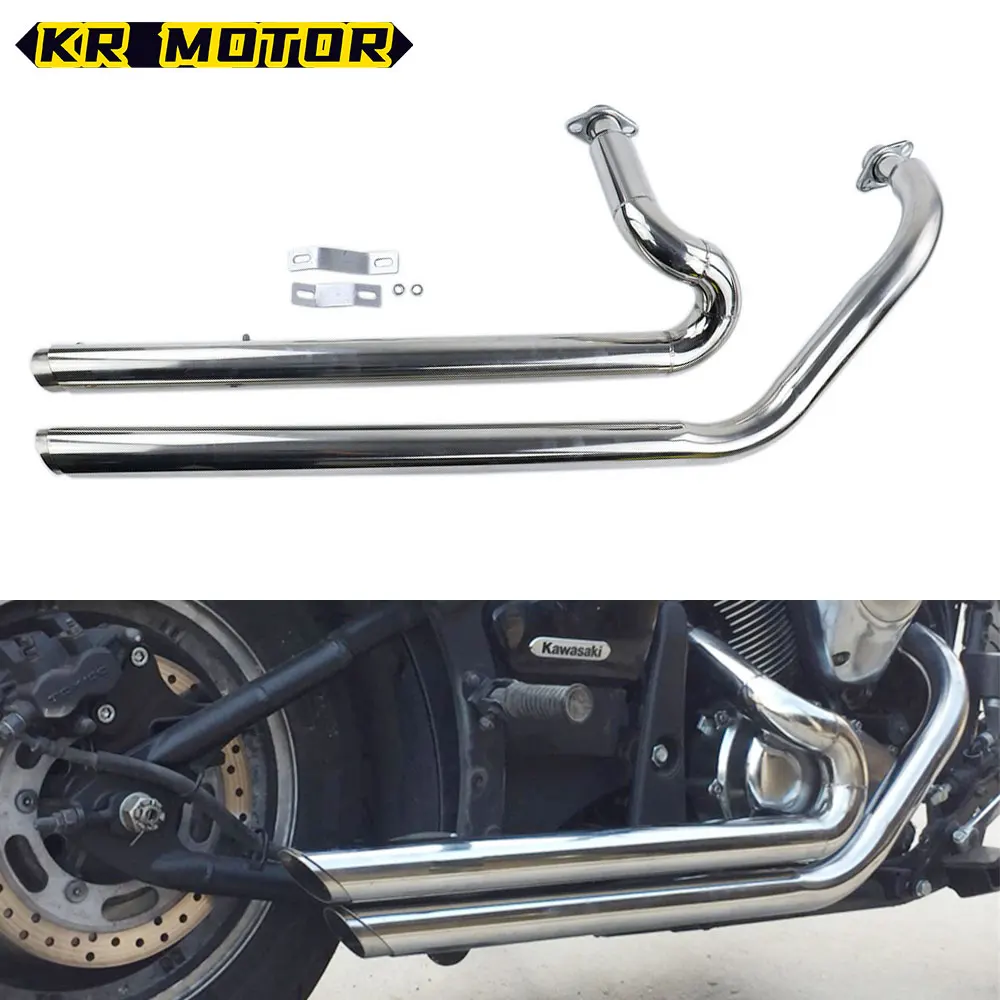 

For Kawasaki Vulcan VN900 EN900 S900 All Year Motorcycle Exhaust Pipe Drag Pipes Silencer Mufflers Stainless Steel VN EN S 900