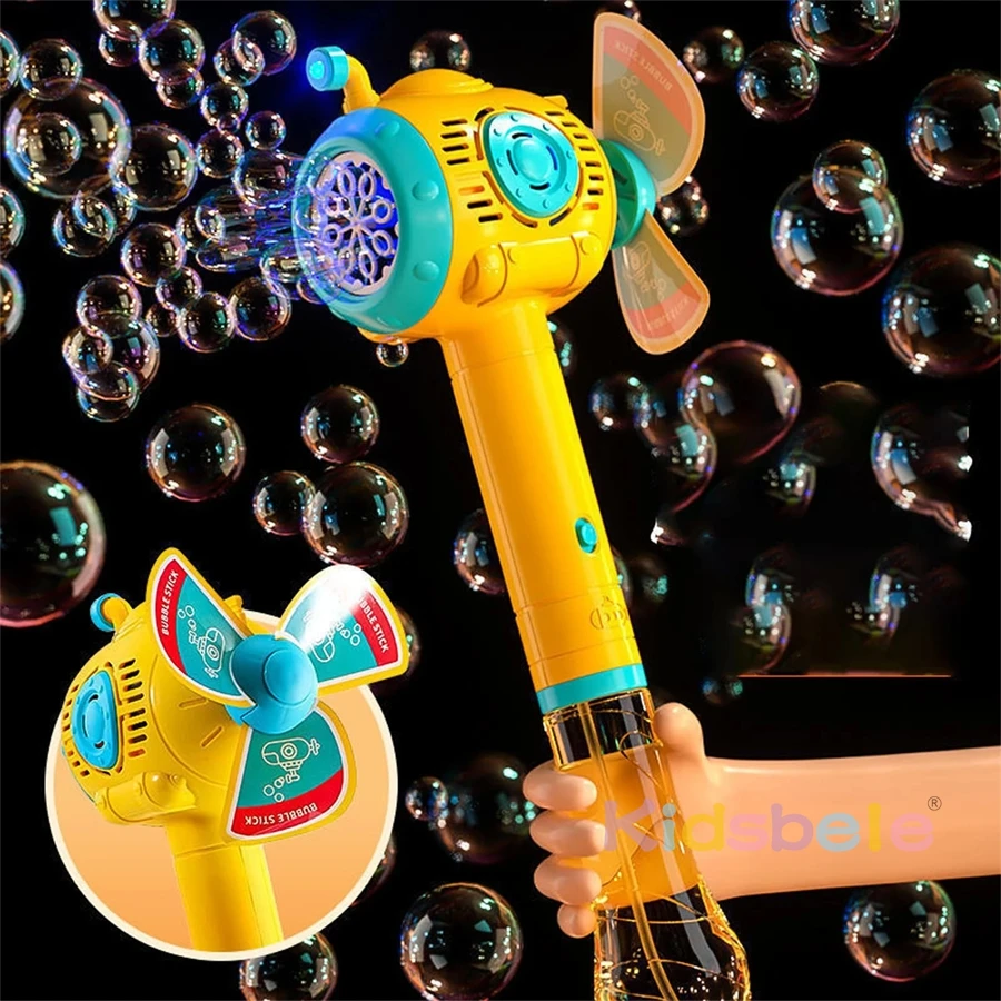 Bubble Wand Gun Machine for Kids Toddlers Automatic Underwater Windmill Bubble Blower For Party Wedding Outdoor