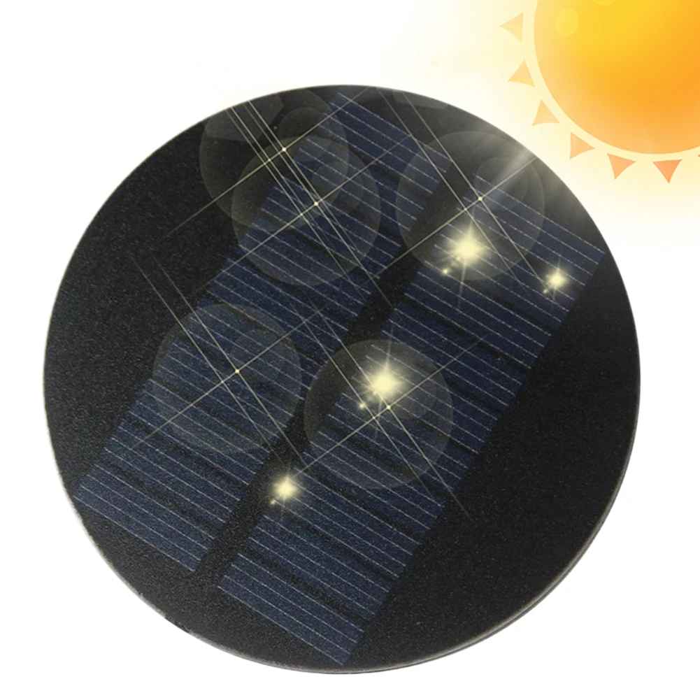 0.35W 5V Solar Battery Charger 70mm Small Power Emergency Panels for Camping Hiking Backpacking