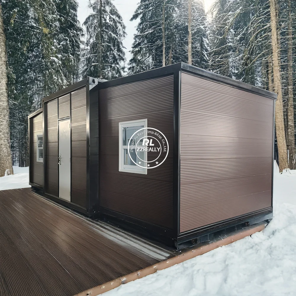 pronto para fazer casa expansível de contêiner pré-fabricado de 40 pés e 20 pés para venda villa residencial pré-fabricada dobrável padrão dos EUA