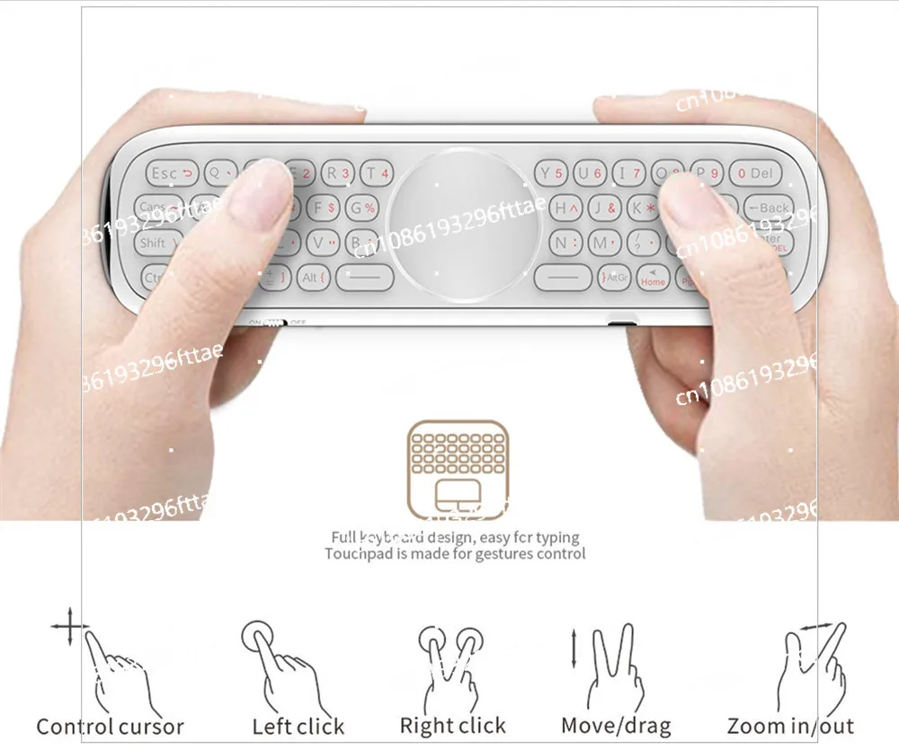 Wireless Somatosensory Mini Keyboard and Mouse, Infrared Learning Double-sided Keyboard, Air Flying Mouse Remote Control