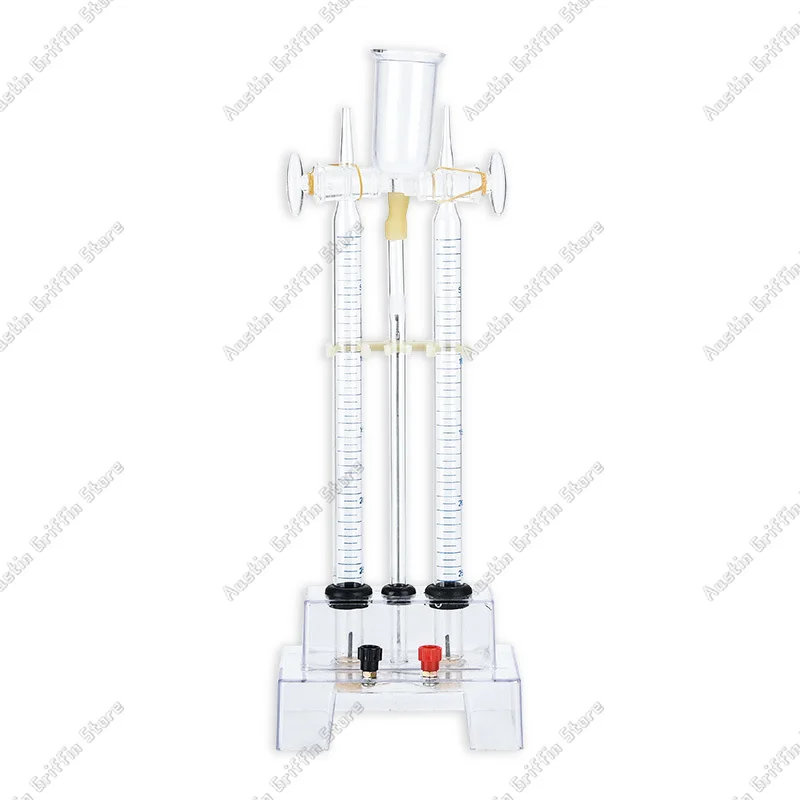 26001 Water Electrolysis Demonstrator With Power Supply Glass Plug Acid Teaching Instrument Chemical Experiment To Produce Hydro